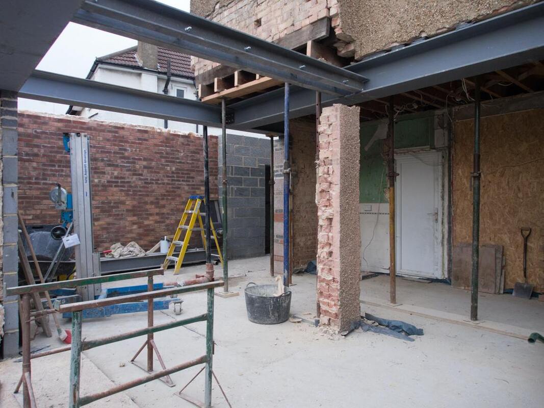 Single storey extension example, Derby
